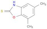 2(3H)-Benzoxazolethione, 5,7-dimethyl-