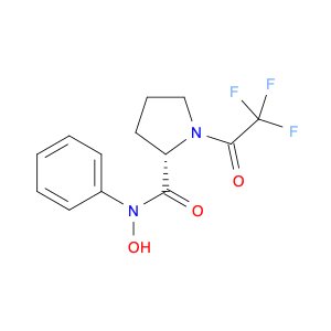 2-Pyrrolidinecarboxamide, N-hydroxy-N-phenyl-1-(trifluoroacetyl)-, (S)-