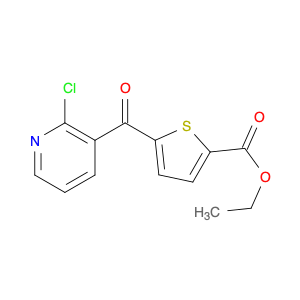 2-CHLORO-3-(5-ETHOXYCARBONYL-2-THENOYL)PYRIDINE