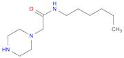 1-Piperazineacetamide, N-hexyl-