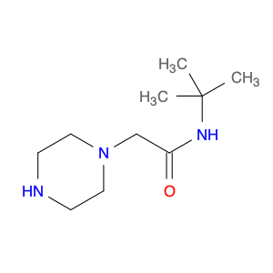 1-Piperazineacetamide, N-(1,1-dimethylethyl)-