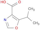 4-Oxazolecarboxylic acid, 5-(1-methylethyl)-