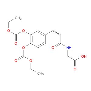 Glycine, N-[3-[3,4-bis[(ethoxycarbonyl)oxy]phenyl]-1-oxo-2-propenyl]-