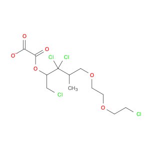 Ethanedioic acid, 2-chloro-1-[[2-(2-chloroethoxy)ethoxy]methyl]ethyl2-chloro-1-(chloromethyl)ethyl…