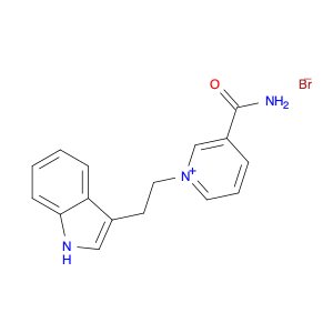 Pyridinium, 3-(aminocarbonyl)-1-[2-(1H-indol-3-yl)ethyl]-, bromide