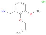 Benzenemethanamine, 3-methoxy-2-propoxy-, hydrochloride