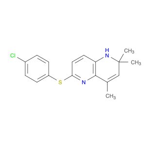 1,5-Naphthyridine, 6-[(4-chlorophenyl)thio]-1,2-dihydro-2,2,4-trimethyl-