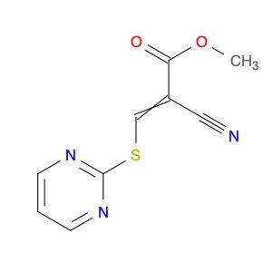 2-Propenoic acid, 2-cyano-3-(2-pyrimidinylthio)-, methyl ester