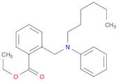 Benzoic acid, 2-[(hexylphenylamino)methyl]-, ethyl ester