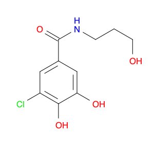 Benzamide, 3-chloro-4,5-dihydroxy-N-(3-hydroxypropyl)-