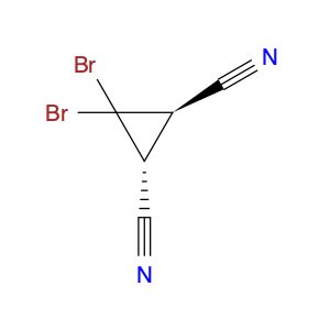 1,2-Cyclopropanedicarbonitrile, 3,3-dibromo-, trans-