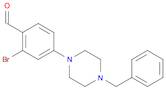 4-(4-benzyl-1-piperazino)-2-bromo-benzaldehyde