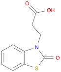 3(2H)-Benzothiazolepropanoicacid, 2-oxo-