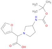 2-(3-((tert-Butoxycarbonyl)amino)pyrrolidin-1-yl)-2-(furan-2-yl)acetic acid