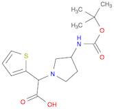 2-(3-((tert-Butoxycarbonyl)amino)pyrrolidin-1-yl)-2-(thiophen-2-yl)acetic acid