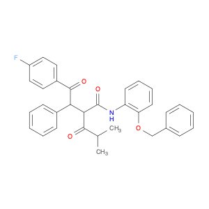 2-[2-(4-Fluorophenyl)-2-oxo-1-phenyl-ethyl]-4-methyl-3-oxo-pentanoic Acid, (2-Benzyloxy-phenyl)-am…