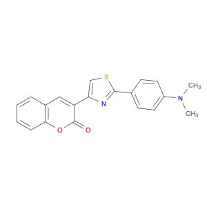 2H-1-Benzopyran-2-one, 3-[2-[4-(dimethylamino)phenyl]-4-thiazolyl]-