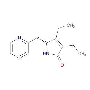 2H-Pyrrol-2-one, 3,4-diethyl-1,5-dihydro-5-(2-pyridinylmethylene)-