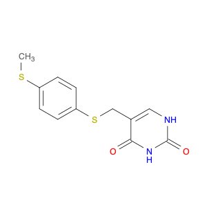 2,4(1H,3H)-Pyrimidinedione, 5-[[[4-(methylthio)phenyl]thio]methyl]-
