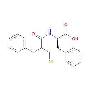 L-Phenylalanine, N-[2-(mercaptomethyl)-1-oxo-3-phenylpropyl]-, (R)-
