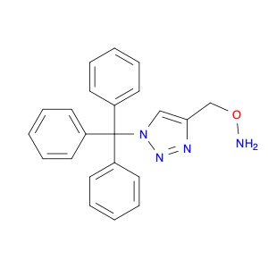 1H-1,2,3-Triazole, 4-[(aminooxy)methyl]-1-(triphenylmethyl)-