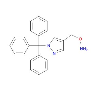 1H-Pyrazole, 4-[(aminooxy)methyl]-1-(triphenylmethyl)-