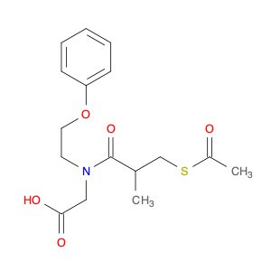Glycine, N-[3-(acetylthio)-2-methyl-1-oxopropyl]-N-(2-phenoxyethyl)-