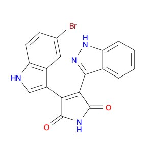 1H-Pyrrole-2,5-dione, 3-(5-bromo-1H-indol-3-yl)-4-(1H-indazol-3-yl)-