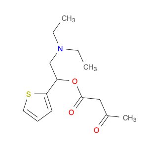 Butanoic acid, 3-oxo-, 2-(diethylamino)-1-(2-thienyl)ethyl ester