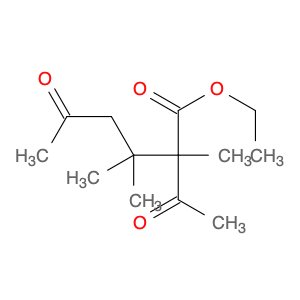 Hexanoic acid, 2-acetyl-2,3,3-trimethyl-5-oxo-, ethyl ester