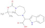 1H-Indole-2-aceticacid, a-[4-[(1,1-dimethylethoxy)carbonyl]hexahydro-1H-1,4-diazepin-1-yl]-