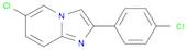 Imidazo[1,2-a]pyridine,6-chloro-2-(4-chlorophenyl)-