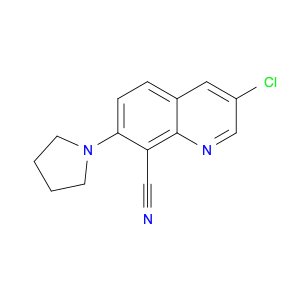 8-Quinolinecarbonitrile, 3-chloro-7-(1-pyrrolidinyl)-