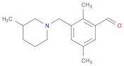 2,5-DIMETHYL-3-[(3-METHYL-1-PIPERIDINYL)METHYL]BENZALDEHYDE