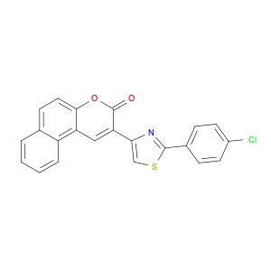 3H-Naphtho[2,1-b]pyran-3-one, 2-[2-(4-chlorophenyl)-4-thiazolyl]-