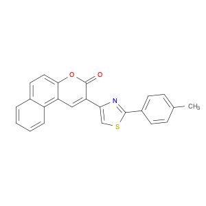 3H-Naphtho[2,1-b]pyran-3-one, 2-[2-(4-methylphenyl)-4-thiazolyl]-