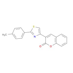 2H-1-Benzopyran-2-one, 3-[2-(4-methylphenyl)-4-thiazolyl]-