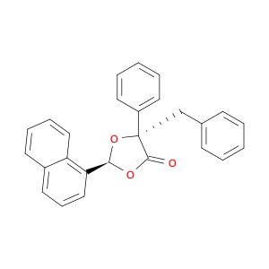 1,3-DIOXOLAN-4-ONE, 2-(1-NAPHTHALENYL)-5-PHENYL-5-(PHENYLMETHYL)-, (2S,5S)-