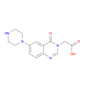 2-(4-Oxo-6-(piperazin-1-yl)quinazolin-3(4H)-yl)acetic acid