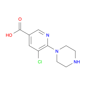 3-Pyridinecarboxylicacid, 5-chloro-6-(1-piperazinyl)-