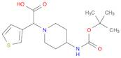 2-(4-((tert-Butoxycarbonyl)amino)piperidin-1-yl)-2-(thiophen-3-yl)acetic acid