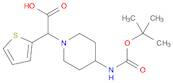 2-(4-((tert-Butoxycarbonyl)amino)piperidin-1-yl)-2-(thiophen-2-yl)acetic acid