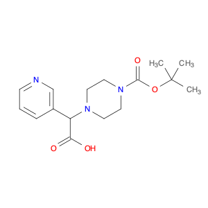 2-(4-(tert-Butoxycarbonyl)piperazin-1-yl)-2-(pyridin-3-yl)acetic acid