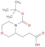 3-Morpholinepropanoicacid, 4-[(1,1-dimethylethoxy)carbonyl]-