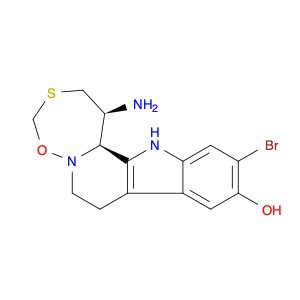 [1,6,2]Oxathiazepino[2',3':1,2]pyrido[3,4-b]indol- 10-ol,1-amino-11-bromo-1,2,7,8,13,13bhexahydro-…