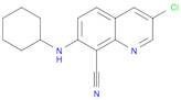 8-Quinolinecarbonitrile, 3-chloro-7-(cyclohexylamino)-