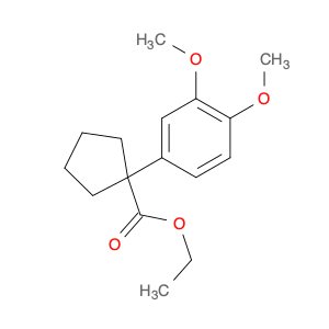 Cyclopentanecarboxylic acid, 1-(3,4-dimethoxyphenyl)-, ethyl ester