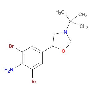 Benzenamine, 2,6-dibromo-4-[3-(1,1-dimethylethyl)-5-oxazolidinyl]-