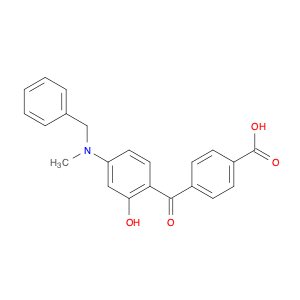 Benzoic acid, 4-[2-hydroxy-4-[methyl(phenylmethyl)amino]benzoyl]-
