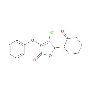 2(5H)-Furanone, 4-chloro-5-(2-oxocyclohexyl)-3-phenoxy-